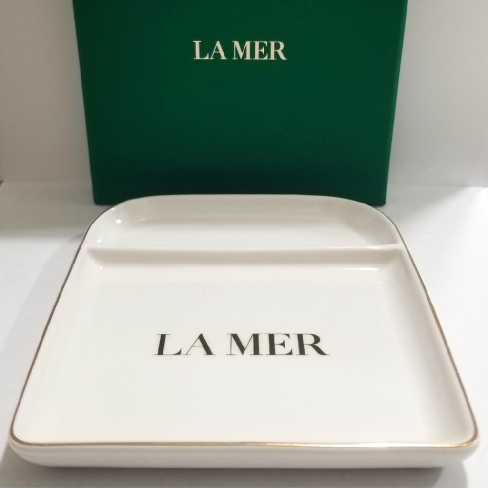 La Mer Porcelain Ceramic Jewelry Dish Tray